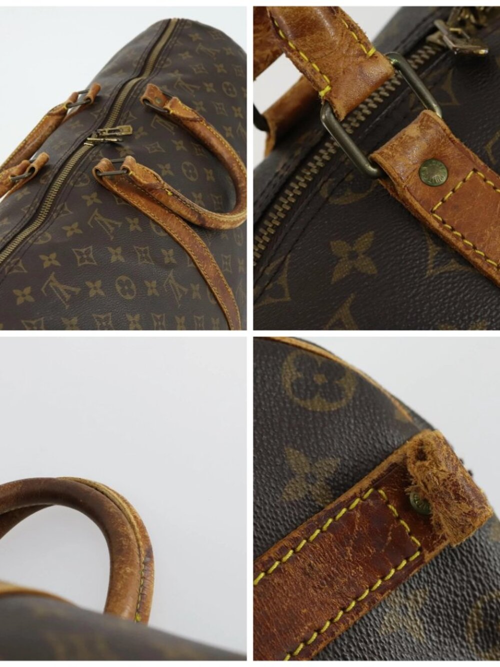 LOUIS VUITTON Monogram Keepall Bandouliere 50 Boston Bag M41416 LV Auth 158742 - Picture 16 of 16